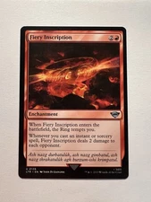Fiery Inscription - MTG The Lord of the Rings: Tales of Middle-earth - NM