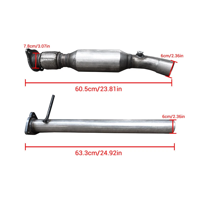 Fit For 2005-2009 Chevrolet Equinox 3.4L V6 Catalytic Converter 06-09 Pontiac Foto 3 de 4