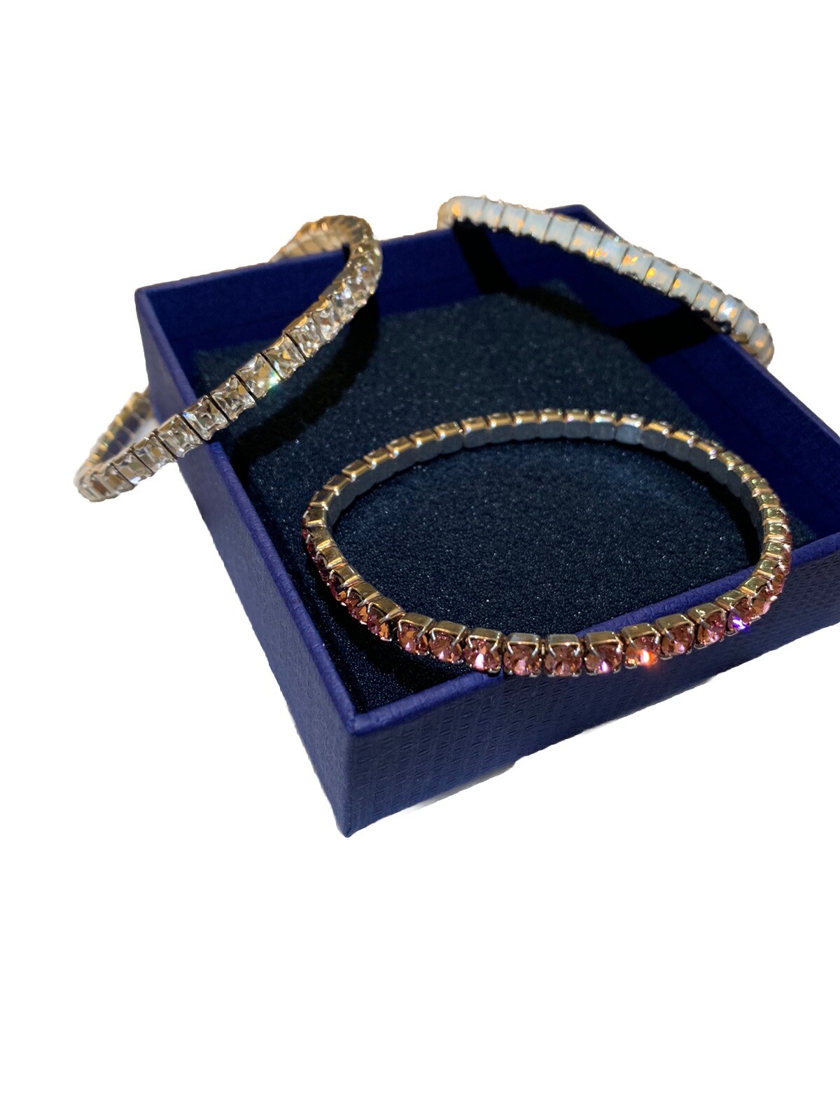 Swarovski 3 Stretch Crystal Bracelets - image 1