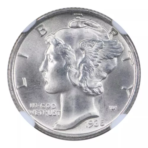 1935 Mercury Dime NGC MS67