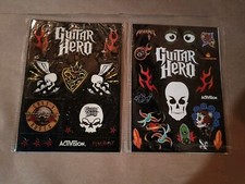 Guitar Hero Stickers New Sealed 2 Packs Wii
