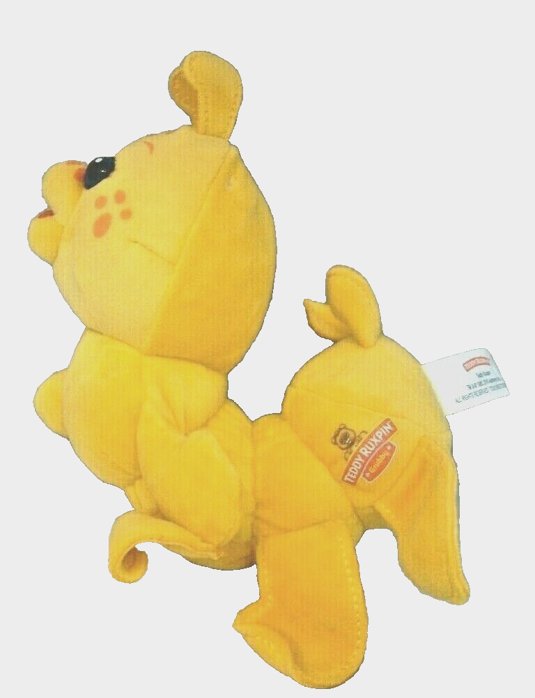 Teddy Ruxpin Grubby Hug N Sing Plush Caterpillar Stuffed Animal Yellow Sound