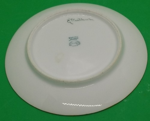 Vintage Thomas Sevres Baveria Artist signed 6" Plate - Picture 10 of 12