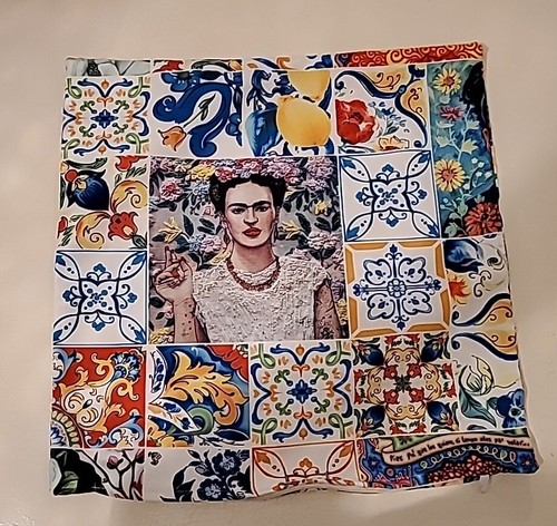 Kissenhülle Art Graffiti Frida Kahlo Handmade Handarbeit NEU 40X40CM Weihnachten - Bild 7 von 8