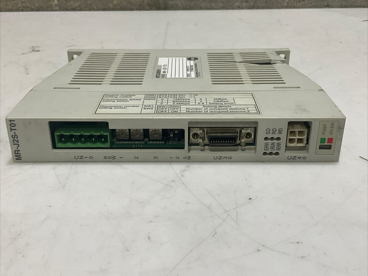 MITSUBISHI MR-J2S-T01 SERVO INTERFACE DRIVER CC-LINK I/O MITSUBISHI MR-J2S-T01 SERVO INTERFACE DRIVER CC-LINK I/O