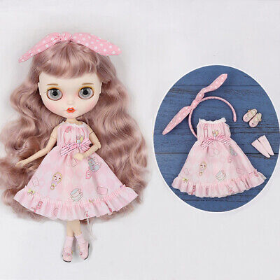 12inch Doll Clothes 1/6 Ball Jointed Doll Princess Dress Outfits For Blythe
