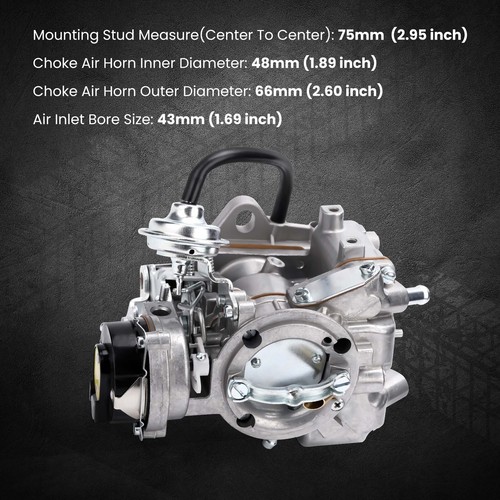 1-barrel Electric Choke Carburetor For Ford Engines 4.9/3.3L/4.1L 1965-1985 - Picture 2 of 15
