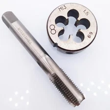  HSS M13 x 1.5mm Tap & M13 x 1.5mm Die Metric Thread Right Hand