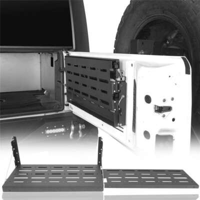 Steel Tailgate Table Foldable Cargo Storage Shelf Fit 2007-2018 Jeep Wrangler JK