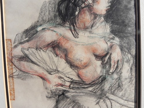 Roland Strasser 1895 -1974 Bali arte indonesiana disegno a carboncino artista importante - Foto 3 di 12
