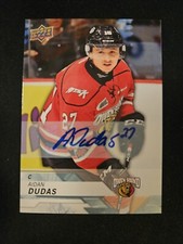 18-19 Aidan Dudas CHL Autographed Owen Sound Attack