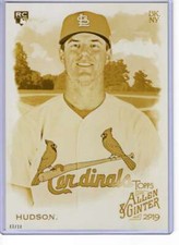 Dakota Hudson 2019 Allen and Ginter 5x7 Gold #195 /10 Cardinals 