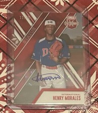 Henry Morales #12/75 Panini Autograph Auto Elite Extra Edition #171 2017