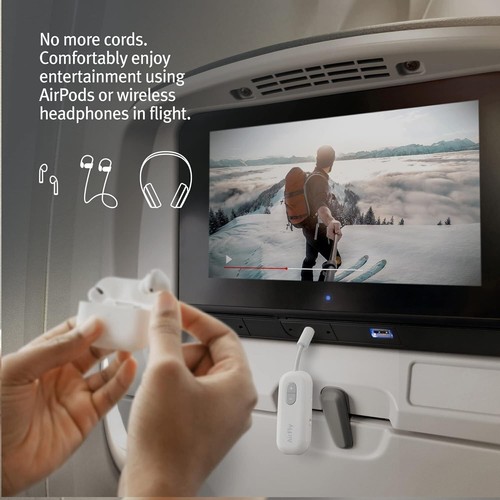 Twelve South AirFly SE Bluetooth Wireless Transmitter/Adapter für AirPods/Kabell - Photo 8/9