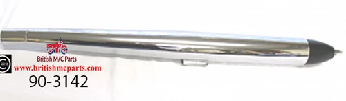BSA BANTAM D5 D7 D10, SILENCER  SMALL BORE  (BLACK CONE) UK MADE CHROME 90-3142