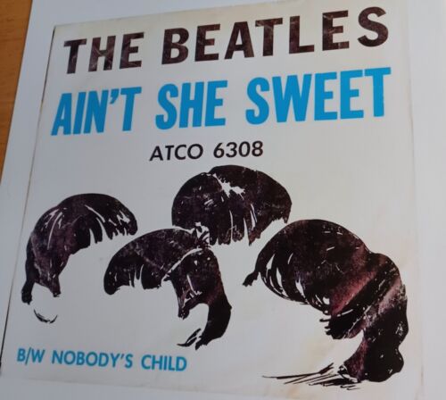 1964 ATCO - 6308 The BEATLES- "AIN'T SHE SWEET " 45 picture sleeve- REPRINT  - Afbeelding 1 van 1
