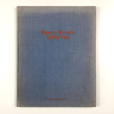 Pen & Brush Lettering and Practical Alphabets 1945  book-plate interest