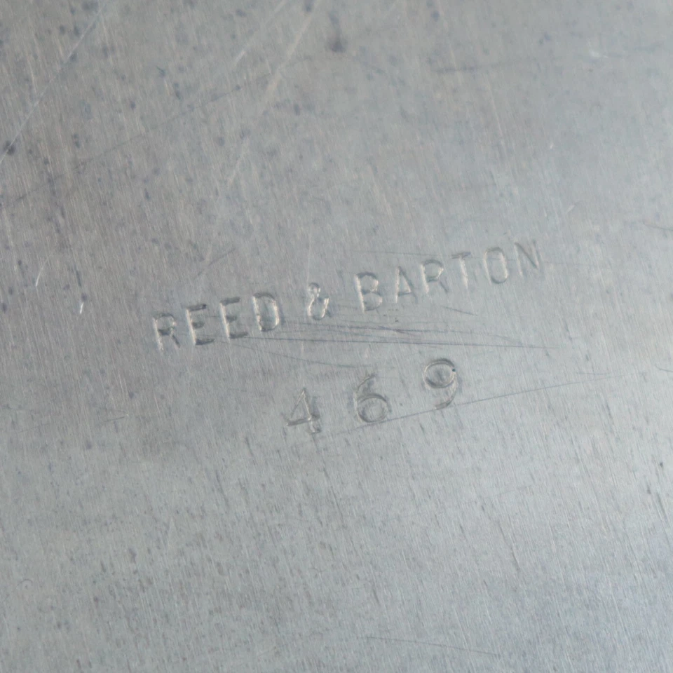 Vintage Reed and Barton #469 Silverplate 11" Sandwich Plate Hollowware - Image 2 of 4