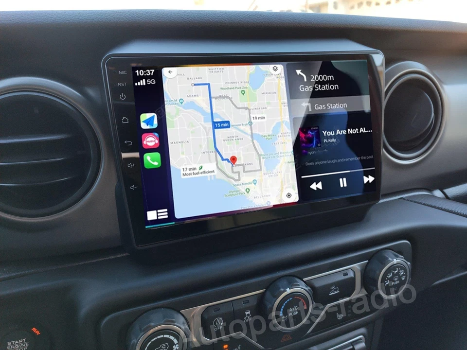 CarPlay For 2018-2022 Jeep Wrangler JL Gladiator Android 13 Car Radio Stereo GPS - Imagem 2 de 4