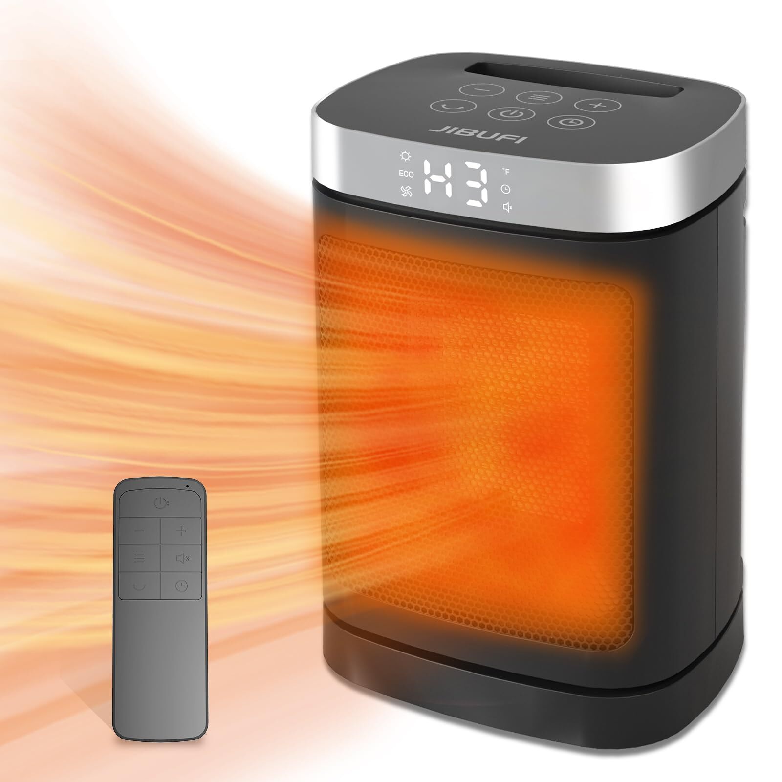 Small Portable Space Heater for Indoor Use - with 70°Rotating Feature, 1500W ...