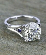 Art Deco 4.10 Ct White Diamond Vintage Engagement Ring 925 Sterling Silver