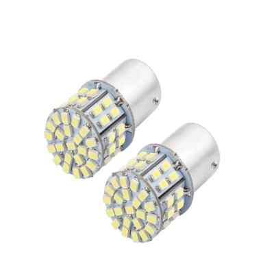 LED Auto Heckbremssignal Licht Lampe Birne weiß 1156 BA15S 382 1206 50-SMD 2 STCK.