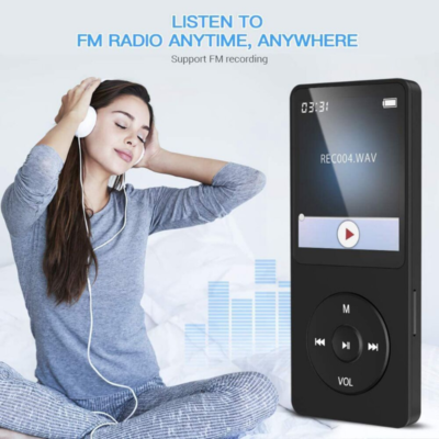 MP3 Player 32GB Bluetooth 5.0 Lossless Music Player HiFi Portable Speaker Built-in HD Speaker Video Voice Recording FM Radio E-Book Reader Supports Up To 128GB - Foto 6