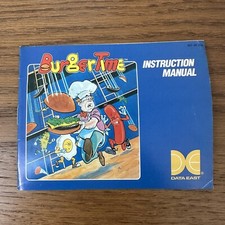 Burger Time Nintendo NES, 1987 Authentic Vintage Instruction Manual Booklet