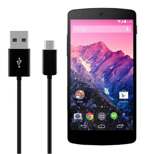 LUNGHISSIMO PER RICARICA METRO 1 CAVO BATTERIA SMARTPHONE MICRO USB 1m yp - Foto 8 di 11