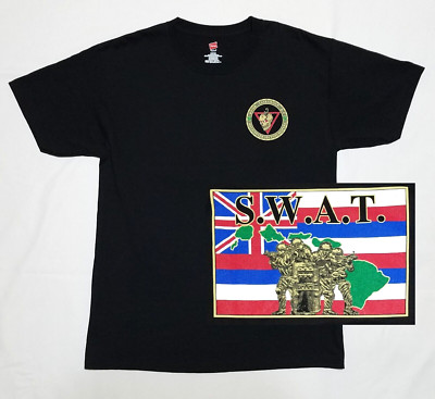 HONOLULU POLICE DEPT SSD SWAT Shirt Mens MEDIUM Black HAWAII HONOLULU POLICE DEPT SSD SWAT Shirt Mens MEDIUM Black HAWAII
