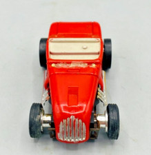 Vintage 1960s Aurora Thunder Jet Hot Rod Roadster HO Scale Slot Car Red 1365