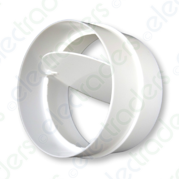 National Ventilation 494 In-Line Backdraught Shutter for 100mm / 4 Inch Duct