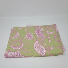 Waverly Fabric L H Suva Cotton Green Pink Yard Fabric Leaves Floral 36" x 60"