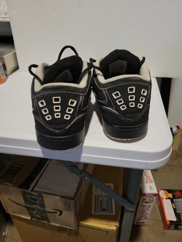 Nike Mens Jordan 1 Flight Low 350610-011 Black Basketball Sneakers Size 10 -M - Picture 3 of 5