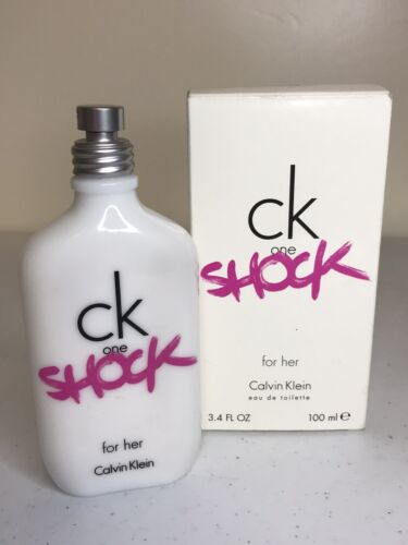 Ck One Shock for Her by Calvin Klein EDT 3.4 oz ~Spray SEE DETAILS