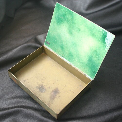 Vintage PAOLO De POLI Enamel on Brass Box Italy - Picture 5 of 9