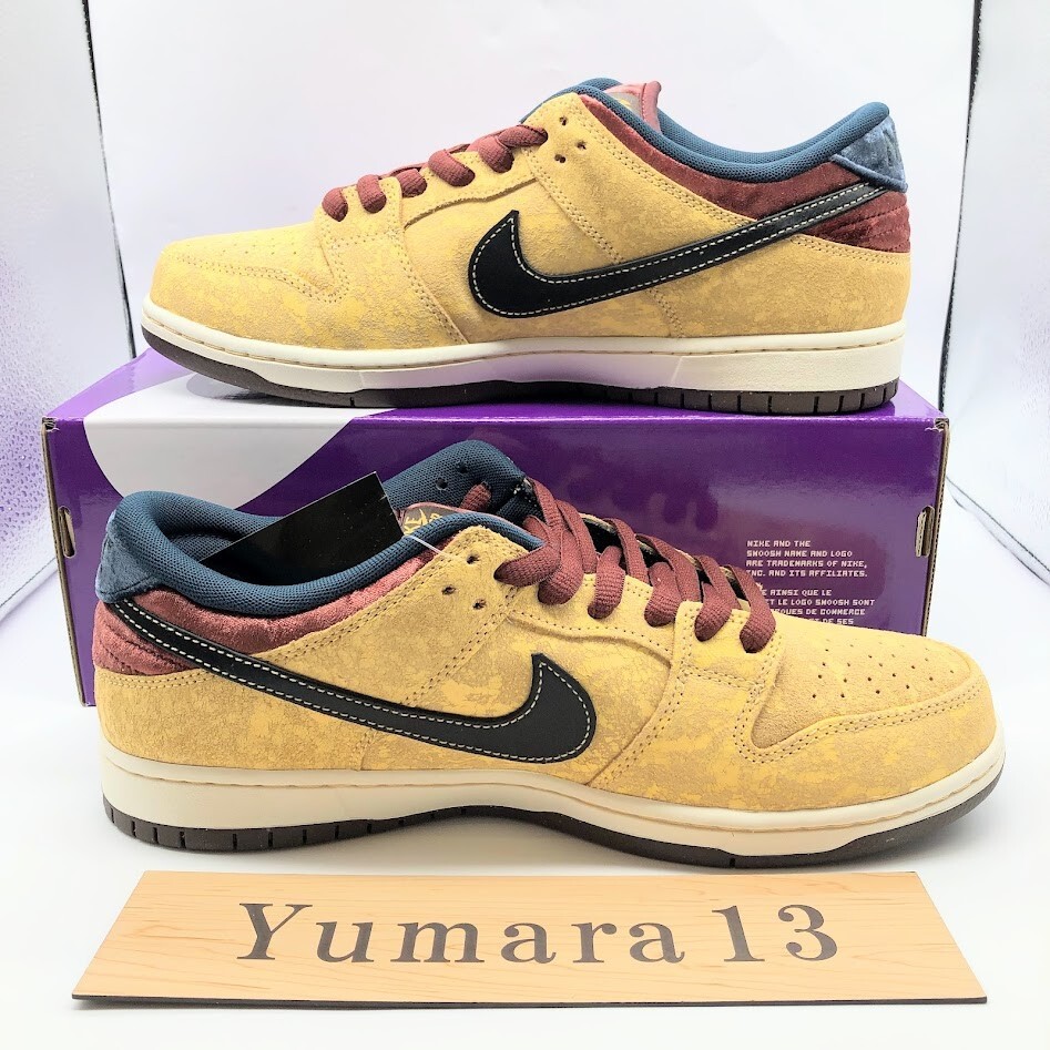 Nike SB Dunk Low Pro Celestial Gold Dark Team Red FZ1278-200 US