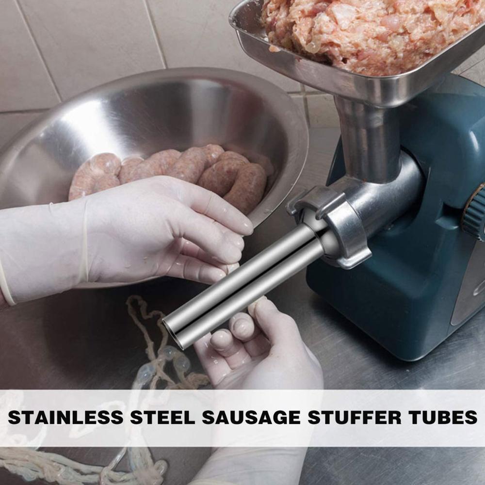 Grinders Stainless Steel Meat Grinder Funnels Sausage Stuffer Stuffing