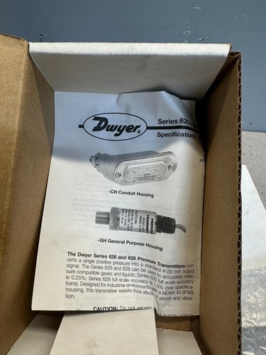 DWYER INSTRUMENTS 626-07-CH-P1-E5-S1 PRESSURE TRANSMITTER, NEW FREE SHIPPING - Picture 7 of 8