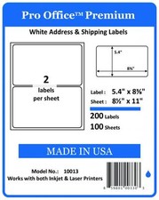 Wing Office 1500 Sheet/3000 Label Round Corner Self-Adhesive shipping Label USA