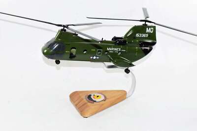 HMM-774 Wild Geese CH-46 (153369) Model, 1/38 (14'') Scale, Mahogany, Phrog