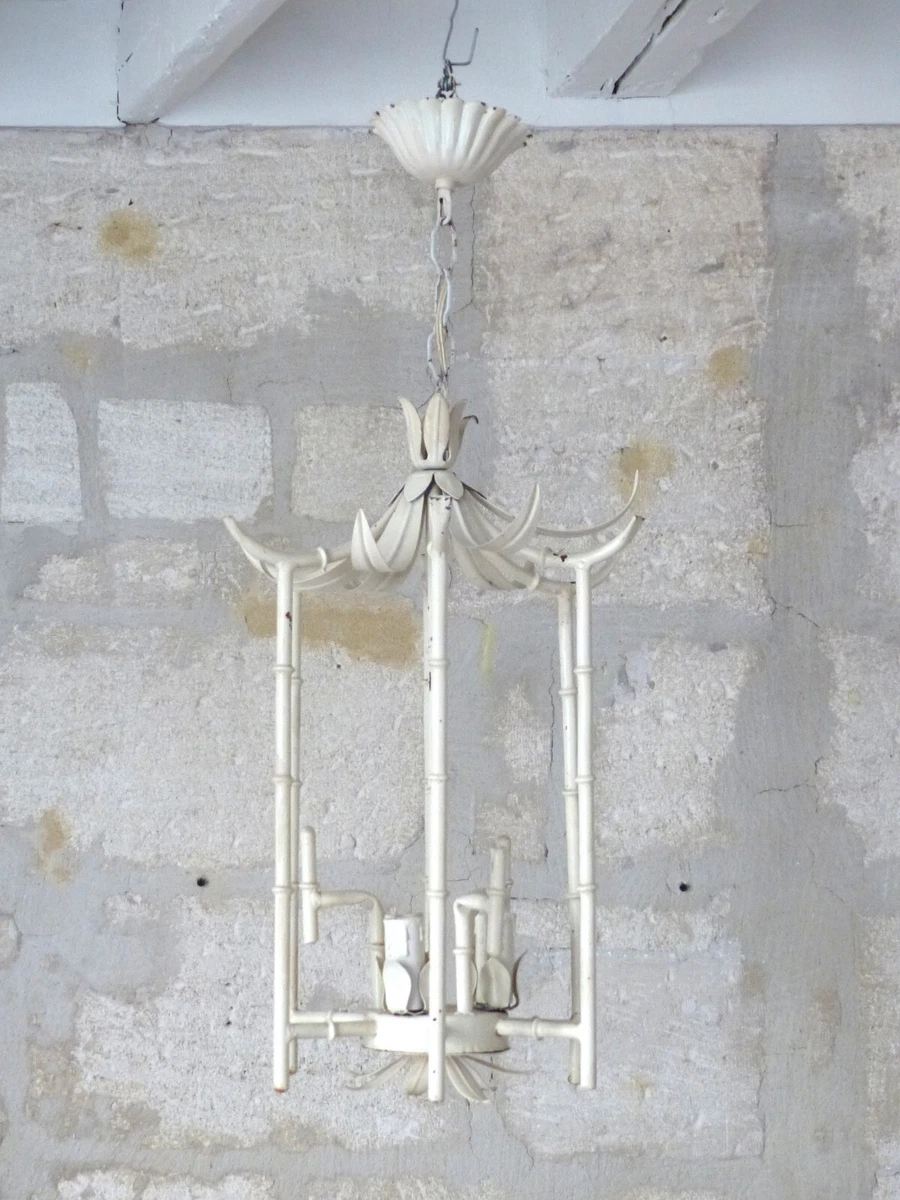 Faux bamboo light fixture deals