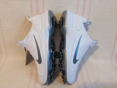 Nike Tour Premiere PGA Mens Golf Cleats Shoes White Silver AO2241