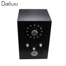 Black Top-Feed Coated Aluminum Racing Fuel Cell Tank+Cap+Level Sender