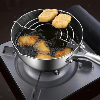 Friteuse Topf Mehrzweck Japanische Tempura Bratpfanne Kochen Pommes Getrocknete Chips
