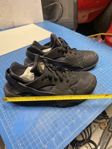 Nike Air Huarache Shoes Men's Size 11 Triple Black Running Sneakers 318429-003 - Picture 18 of 21