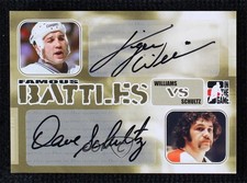 2005-06 ITG Tough Customers Famous Battles Tiger Williams Dave Schultz Auto 7ez