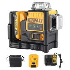 Niveau Laser Vert Dewalt DW089LG 12 Lignes 360 Batterie 12V Pro Chantier Travaux