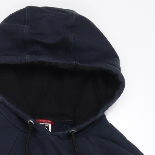 Sudadera con capucha azul para hombre The North Face S - Pullover con logotipo - Imagen 11 de 12