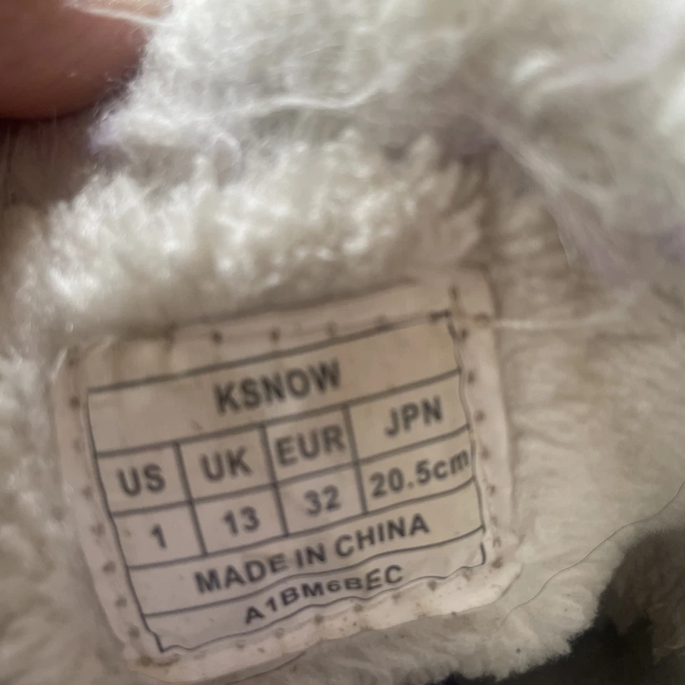 DREAM PAIRS Niñas’ Púrpura/Plateado Estrellas Aisladas Impermeables Invierno Botas de Nieve 1 Foto 3 de 3